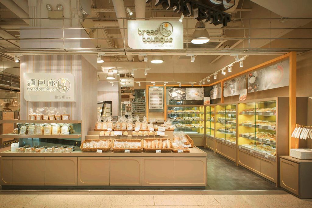 Bread Boutique by Saint Honore Hong Kong Store Signage, Graphic and New Interior Concept Design by Plaap Design