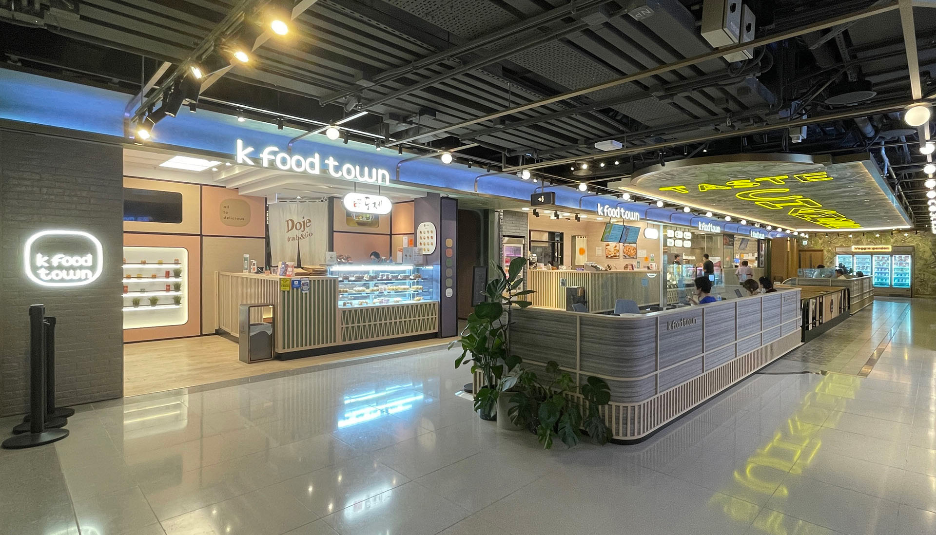K-Food Town K11 Musea Hong Kong Store Interior, Branding, Logo and Artwork Design by Plaap Design