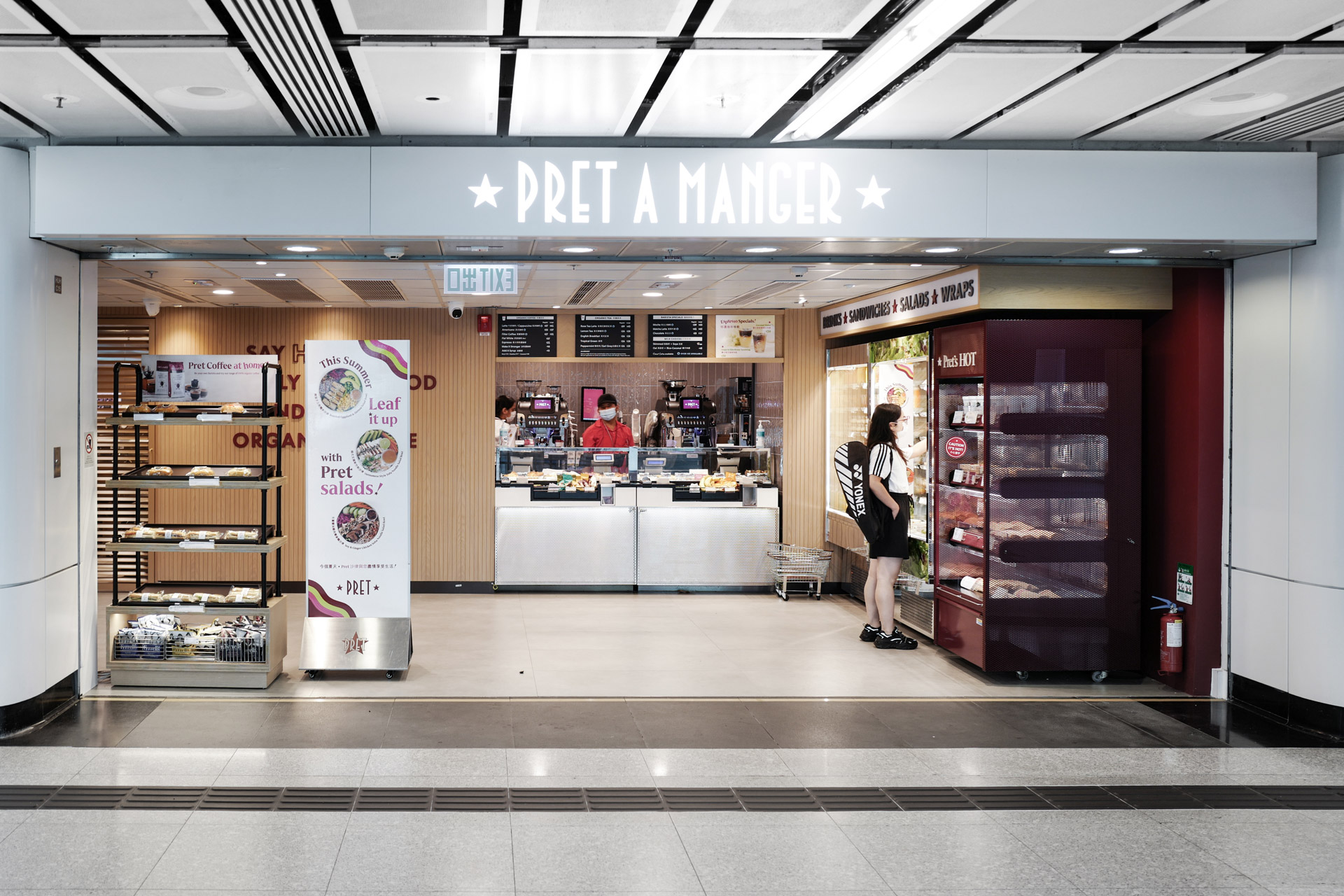 Pret A Manger Hung Hom Station Hong Kong Store Interior Design and Styling by Plaap Design