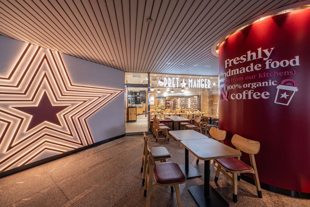 Pret A Manger Lippo Centre Hong Kong Store Interior Design and Styling by Plaap Design