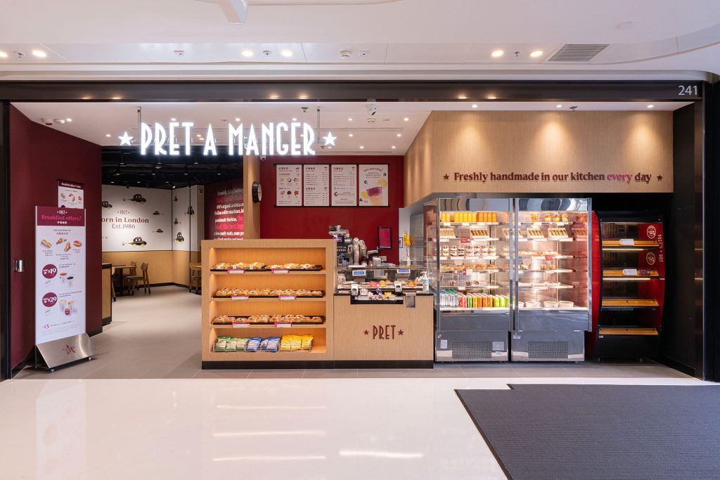 Pret A Manger The Wai Tai Wai Hong Kong Store Interior Design by Plaap Design