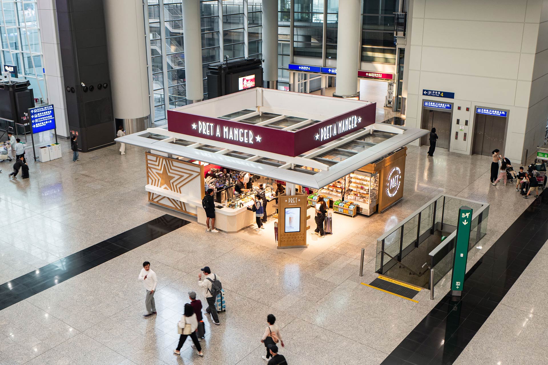 Pret A Manger Hong Kong International Airport Store Detail Design by Plaap Design