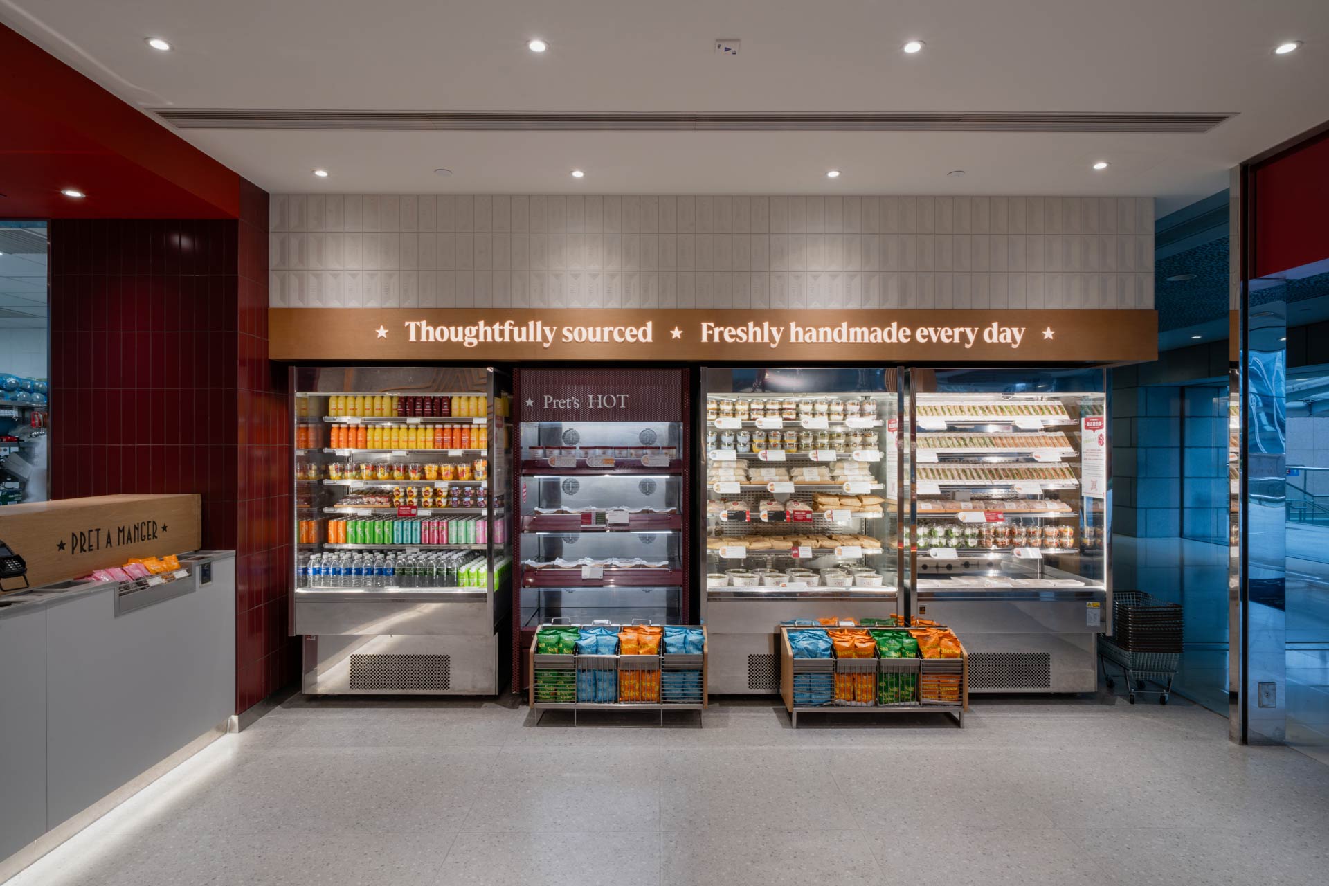 Pret A Manger IFC Hong Kong Store Detail Design by Plaap Design