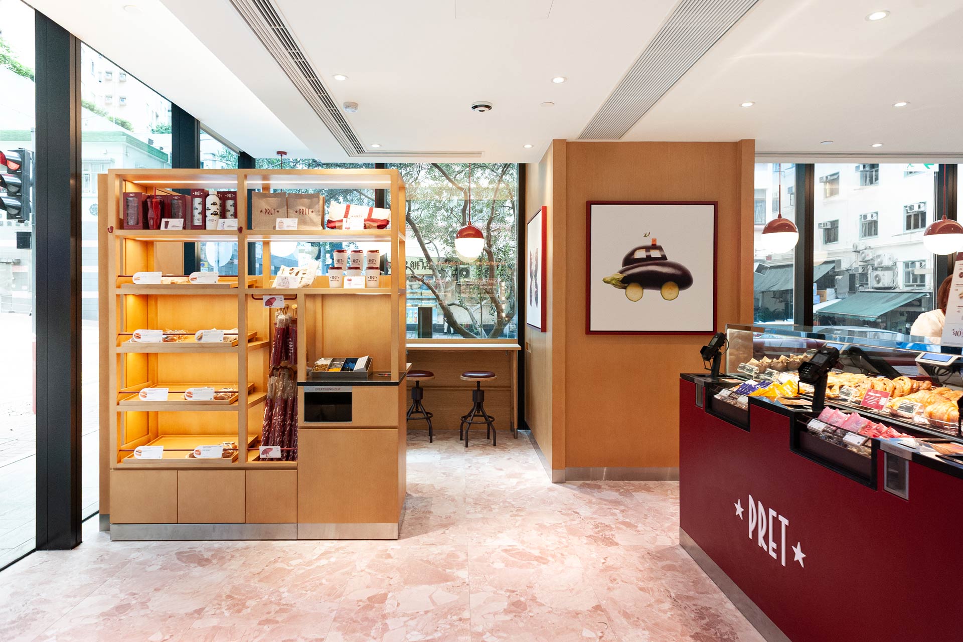 Pret A Manger K11 Atelier Quarry Bay Hong Kong Store Interior Design by Plaap Design