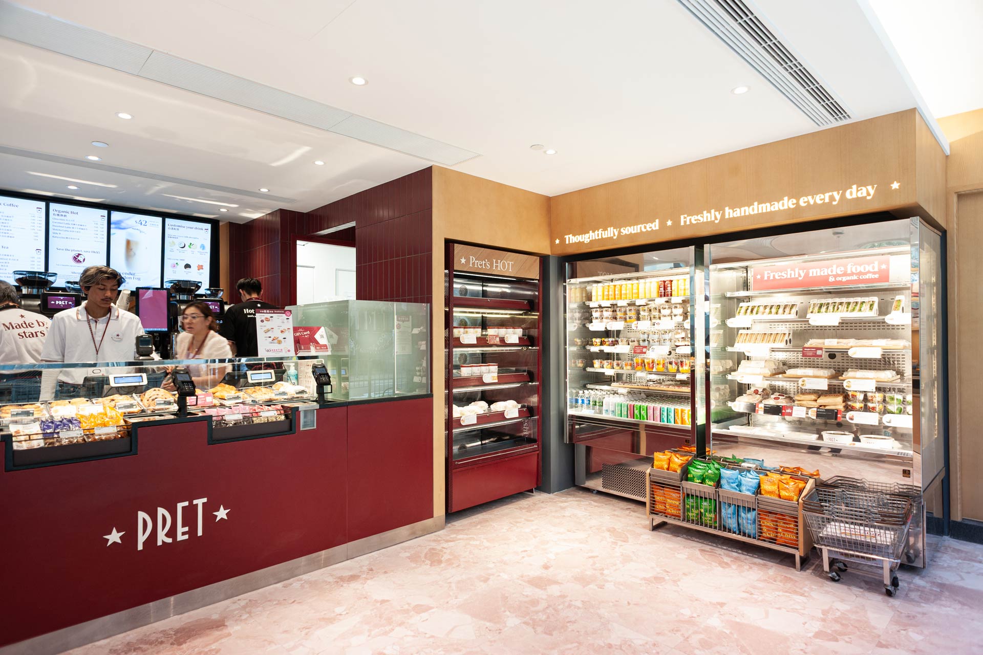 Pret A Manger K11 Atelier Quarry Bay Hong Kong Store Interior Design by Plaap Design
