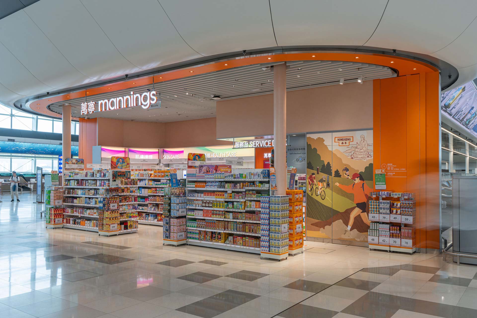 Mannings Hong Kong International Airport Interior Design Consultancy by Plaap Design